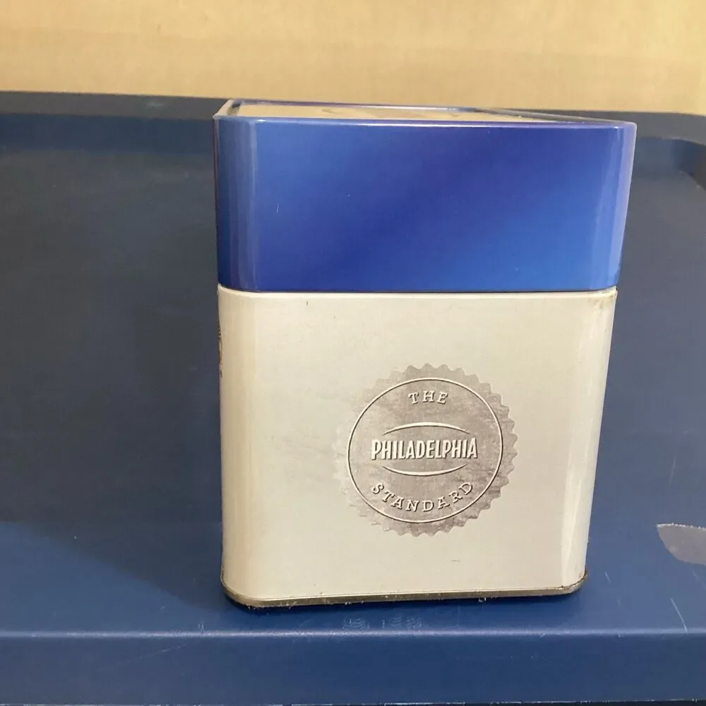 Philadelphia cream cheese recipe metal box w/ recipes 2017 some handwritten
